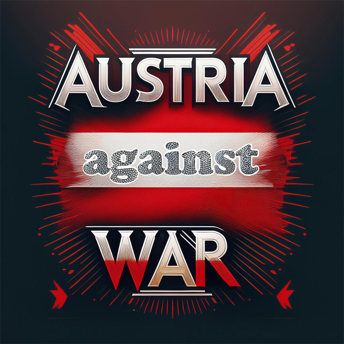 Logo: Austria Against War (Artist-Version)
